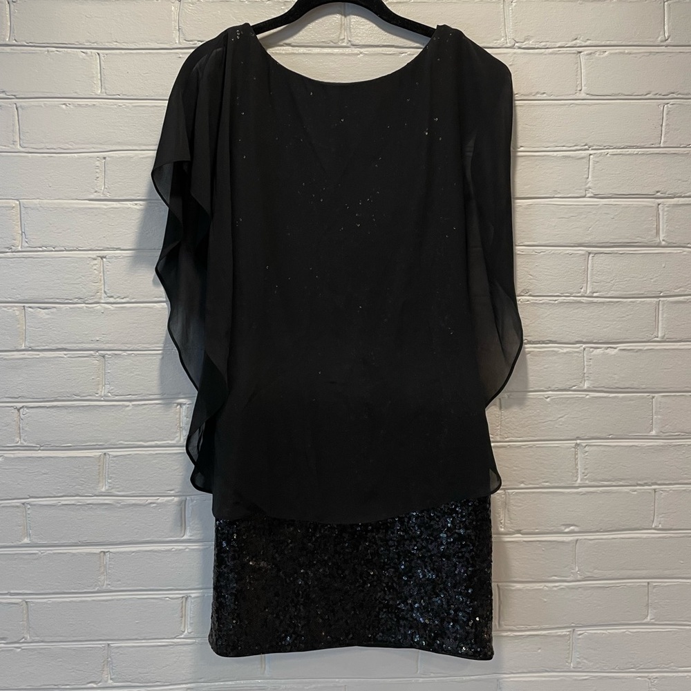 Black mink sequins dress. Worn once